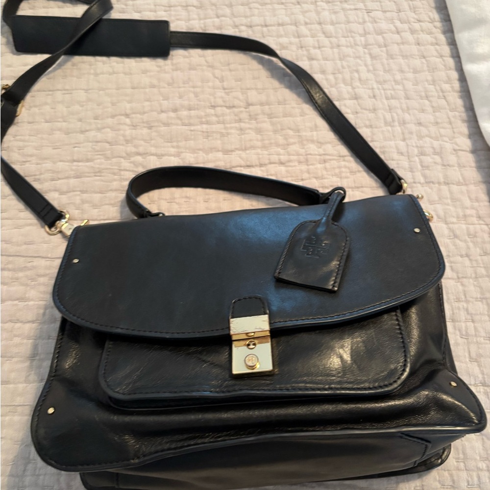Tory Burch Black Leather Crossbody Bag